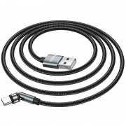 Магнитный кабель USB Type C Hoco U94 "Universal magnetic" Type-C (1.2 m) (Черный)