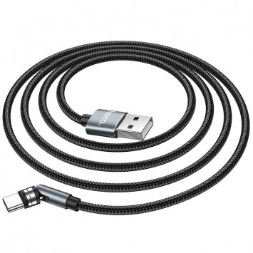 Магнітний кабель USB Type C Hoco U94 "Universal magnetic" Type-C (1.2 m) (Чорний) - Type-C кабелі - зображення 1 