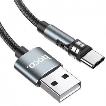 Магнітний кабель USB Type C Hoco U94 "Universal magnetic" Type-C (1.2 m) (Чорний) - Type-C кабелі - зображення 3 