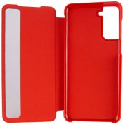 Чохол-книжка для Samsung Galaxy S21+ Smart View Cover (Червоний / Світле віконце)