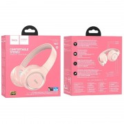 Детские Bluetooth наушники Hoco W41 Charm, Розовые