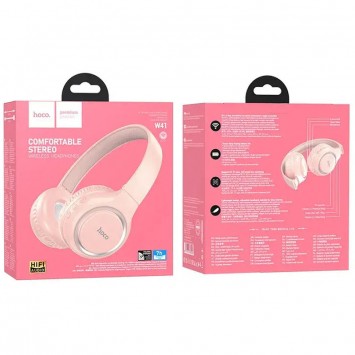 Bluetooth навушники Hoco W41 Charm, Pink - Bluetooth наушники - зображення 1 