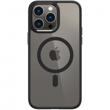 Черный чехол SGP Ultra Hybrid Mag для iPhone 12 Pro Max на белом фоне