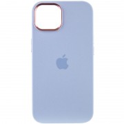 Чохол Silicone Case Metal Buttons (AA) для Apple iPhone 13 (6.1"), Блакитний / Blue Fog
