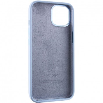 Чехол Silicone Case Metal Buttons (AA) для Apple iPhone 13 (6.1"), Голубой / Blue Fog - Чехлы для iPhone 13 - изображение 3