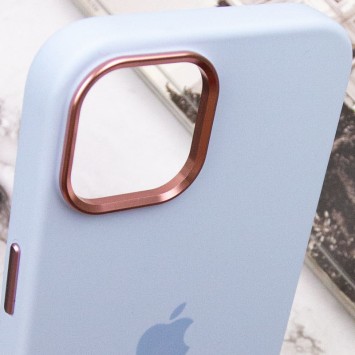 Чехол Silicone Case Metal Buttons (AA) для Apple iPhone 13 (6.1"), Голубой / Cloud Blue - Чехлы для iPhone 13 - изображение 6