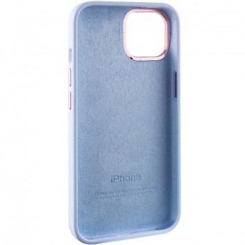 Чехол Silicone Case Metal Buttons (AA) для Apple iPhone 13 (6.1"), Голубой / Cloud Blue - Чехлы для iPhone 13 - изображение 5