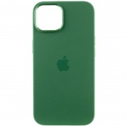 Чохол Silicone Case Metal Buttons (AA) для Apple iPhone 13 (6.1"), Зелений / Clover