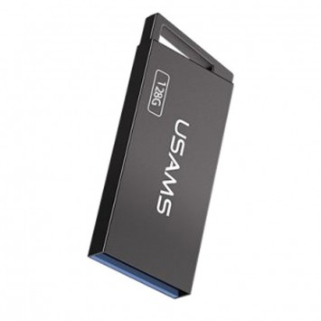 Железно-серый флеш-накопитель USAMS US-ZB208 обьемом 128 Гб с интерфейсом USB 2.0, предназначен для быстрой передачи данных.