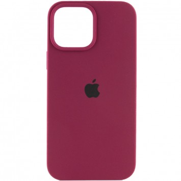 Бордовый чехол Silicone Case Full Protective (AA) для Айфон 15