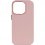 Шкіряний чохол для Apple iPhone 14 Pro Max (6.7"") - Leather Case (AA Plus) with MagSafe Sand Pink