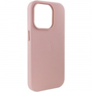 Шкіряний чохол для Apple iPhone 14 Pro Max (6.7"") - Leather Case (AA Plus) with MagSafe Sand Pink