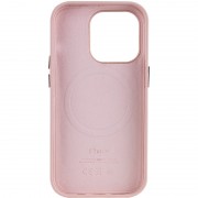Шкіряний чохол для Apple iPhone 14 Pro Max (6.7"") - Leather Case (AA Plus) with MagSafe Sand Pink