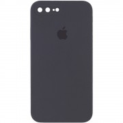 Чохол Silicone Case Square Full Camera Protective (AA) для Apple iPhone 7 plus / 8 plus (5.5"), Сірий / Dark Gray