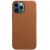 Кожаный чехол Leather Case (AAA) with MagSafe and Animation для Apple iPhone 12 Pro / 12 (6.1"), Saddle Brown