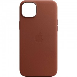 Кожаный чехол Leather Case (AAA) with MagSafe and Animation для Apple iPhone 12 Pro Max (6.7"), Saddle Brown