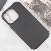 Кожаный чехол Leather Case (AAA) with MagSafe and Animation для Apple iPhone 13 Pro Max (6.7"), Midnight