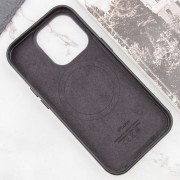 Шкіряний чохол Leather Case (AAA) з MagSafe and Animation для Apple iPhone 13 Pro Max (6.7"), Midnight