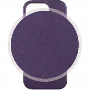 Шкіряний чохол Leather Case (AAA) з MagSafe and Animation для Apple iPhone 14 Pro (6.1"), Deep Violet