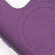 Кожаный чехол Leather Case (AAA) with MagSafe and Animation для Apple iPhone 14 Pro (6.1"), Deep Violet