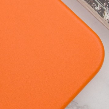 Кожаный чехол Leather Case (AAA) with MagSafe and Animation для Apple iPhone 14 Pro (6.1"), Orange - Чехлы для iPhone 14 Pro - изображение 2