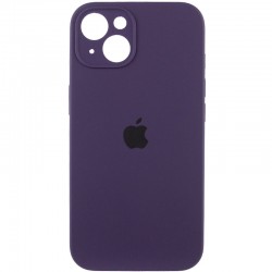 Чехол Silicone Case Full Camera Protective (AA) для Apple iPhone 15 (6.1"), Фиолетовый / Elderberry