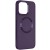 TPU чехол Bonbon Metal Style with MagSafe для Apple iPhone 15 (6.1"), Фиолетовый / Dark Purple