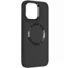 TPU чохол Bonbon Metal Style with MagSafe для Apple iPhone 15 Plus (6.7"), Чорний / Black