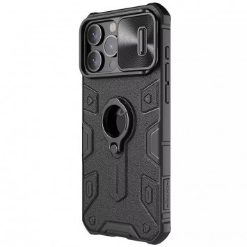 TPU+PC чехол Nillkin CamShield Armor (шторка на камеру) для Apple iPhone 15 Pro (6.1"), Черный - iPhone 15 Pro - изображение 1
