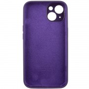 Чехол Silicone Case Full Camera Protective (AA) для Apple iPhone 15 Plus (6.7"), Фиолетовый / Elderberry