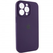 Чехол Silicone Case Full Camera Protective (AA) для Apple iPhone 15 Pro (6.1"), Фиолетовый / Elderberry
