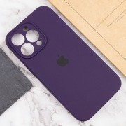Чехол Silicone Case Full Camera Protective (AA) для Apple iPhone 15 Pro (6.1"), Фиолетовый / Elderberry