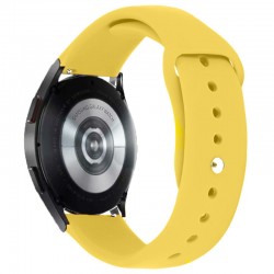 Силіконовий ремінець Sport для Smart Watch 20mm, Жовтий / Yellow