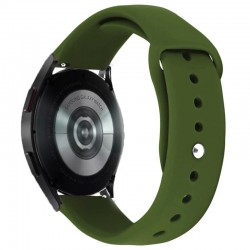 Силіконовий ремінець Sport для Smart Watch 20mm, Зелений / Dark Olive