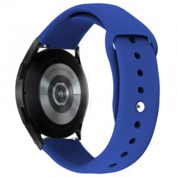 Силіконовий ремінець Sport для Smart Watch 20mm, Синій / Shiny blue