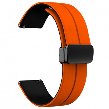 Силиконовый ремешок Classy для Smart Watch 20mm, Orange / Black - Ремешки для часов - изображение 1