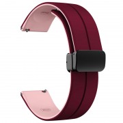 Силіконовий ремінець Classy для Smart Watch 20mm, Plum / Pink