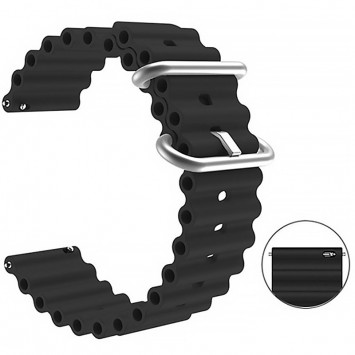 Ремешок Ocean Band для Smart Watch 20mm, Черный / Black - Ремешки для часов - изображение 5