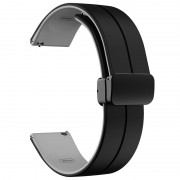 Силіконовий ремінець Classy для Smart Watch 20mm, Black / Grey