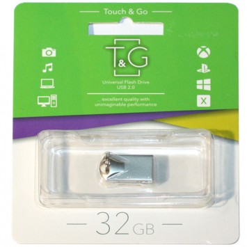 Флеш-драйв USB Flash Drive T&G 106 Metal Series 32GB, Срібний -  - зображення 1 
