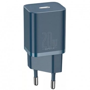 Зарядное для телефона Baseus Super Si Quick Charger 1C 20W + кабель Type-C to Lightning (TZCCSUP-B), Синий - Сетевые зарядные устройства (220 В) - изображение 2