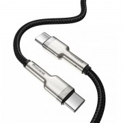 Дата кабель Baseus Cafule Series Metal Type-C to Type-C 100W (1m) (CATJK-C), Чорний