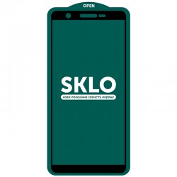 Защитное стекло SKLO 5D (тех.пак) для Samsung Galaxy M01 Core / A01 Core, Черный