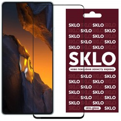Захисне скло SKLO 3D (full glue) для Xiaomi Poco F5 / Note 12 Turbo, Чорний