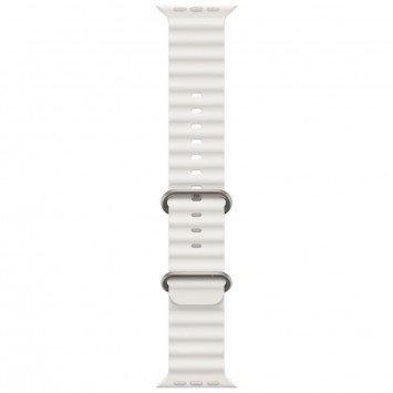 Ремешок для Apple watch 42mm/44mm/45mm/49mm - Ocean Band, Белый / White - Apple Watch - изображение 3