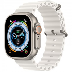 Ремешок для Apple watch 42mm/44mm/45mm/49mm - Ocean Band, Белый / White
