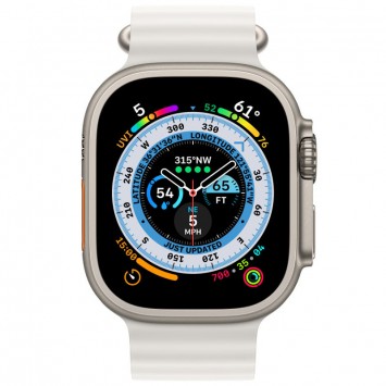 Белый ремешок Ocean Band для Apple Watch 42mm, 44mm, 45mm, 49mm