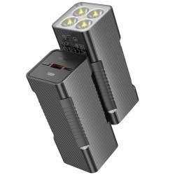 Портативное зарядное устройство Power Bank Hoco Q15 Flashlight 22.5W 10000 mAh, Black