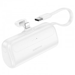 Портативное зарядное устройство Power Bank BOROFONE BJ41 Pocket with cable 5000 mAh, White