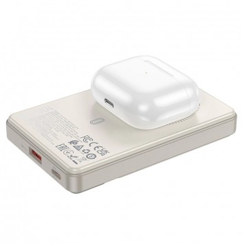 Портативний зарядний пристрій Power Bank Hoco Q18 Tourer 22.5W з БЗУ 10 000 mAh, Milky White - Портативні ЗП (ПоверБанки) - зображення 2 